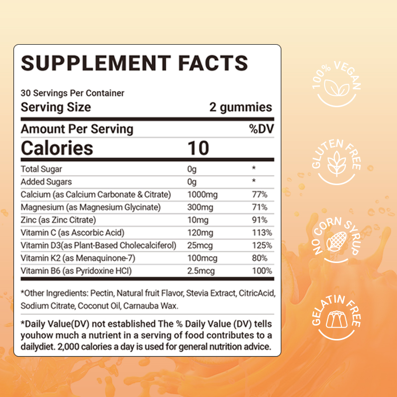 Calcium Magnesium Zinc Gummies