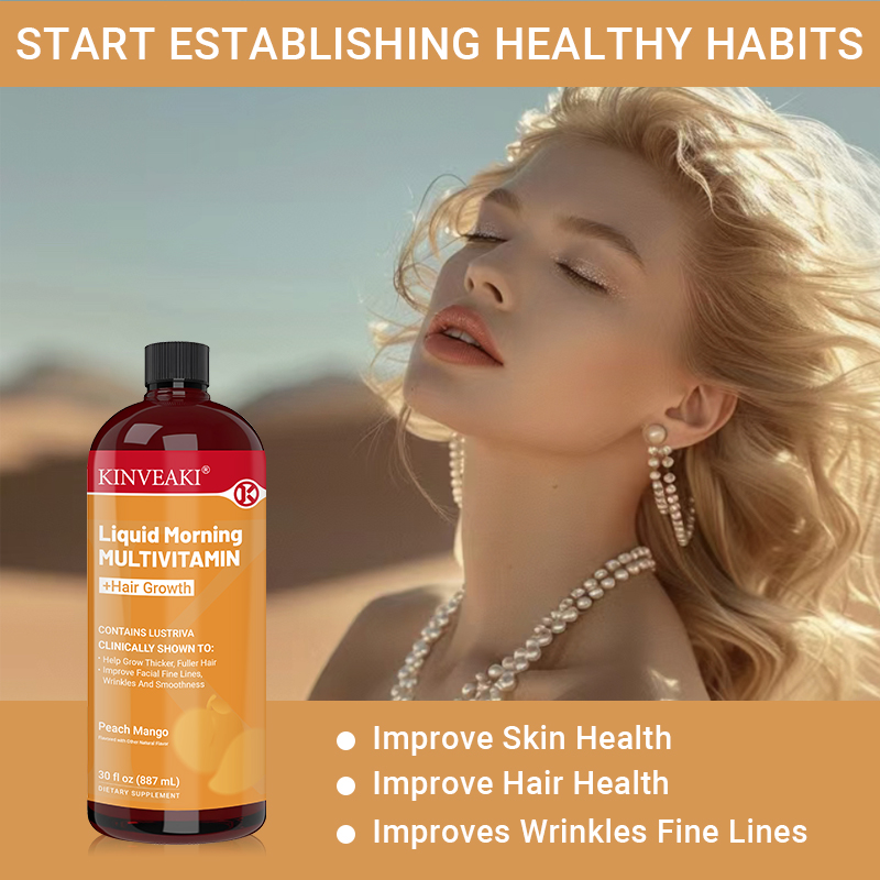 Liquid Morning Multivitamin + Hair Growth, 30 fl oz