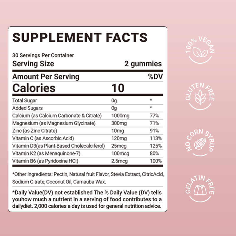 Calcium Magnesium Zinc Gummies