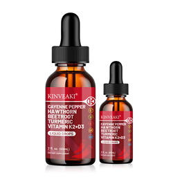 Cayenne Pepper Hawthorn Beet Root Turmeric Vitamin K2+D3 Drops